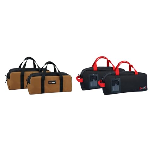 MELOTOUGH Tool Tote Bag14 Inch Tool Bag with Zipper Heavy Duty Portable Tool Organizer Bag for Electrician,Carpenter,Mechanic,Plumbing