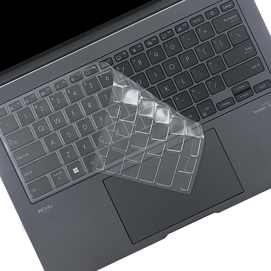 Keyboard Cover Skin for ASUS Zenbook 14 OLED UX3405 Q425MA & ZenBook Flip 14 UP3404，Zenbook Duo UX8406，ZenBook 14X UX3404 & ZenBook Pro UX6404 Zenbook 14 Flip OLED UP3404 14 inch Laptop Keyboard Cover