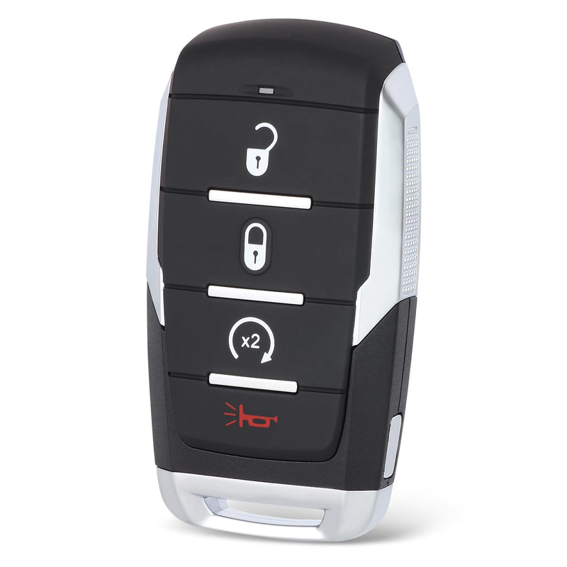 Car Key Fob Remote Keyless Entry Control for Dodge Ram 1500 Pickup 2019 2020 2021 2022 2023 2024 OHT-4882056 68442907 68291689 4 Buttons 433MHz 4A Chip