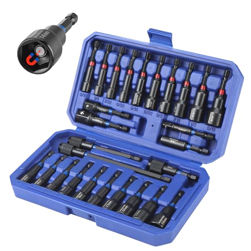 WORKPRO 27 PCS Magnetic Nut Driver Set with Quick-Release Extensions 27PCS Magnetic Nut Driver Set