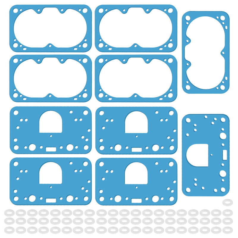 4150 Rebuild Carburetor Gaskets Kit Replacement Holley, Street Avenger, QFT, Proform, FST, and HP Carburetors Gasket Series 8-2000 M2300 0-80350 4160 4500 G59 8-2000QFT