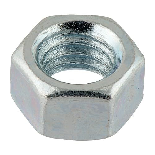 1/2"-13 (100 Pack) Grade 2 Hex Nuts, Coarse Thread, Zinc, Industrial/Commeical Grade ASME B18.2.2 by Makers Bolt 1/2"-13 (100 pack)