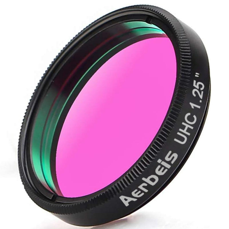 Telescope Filter 1.25 inches UHC Filter Astrophotography to Improve The Image Contrast Reduces Light Pollution