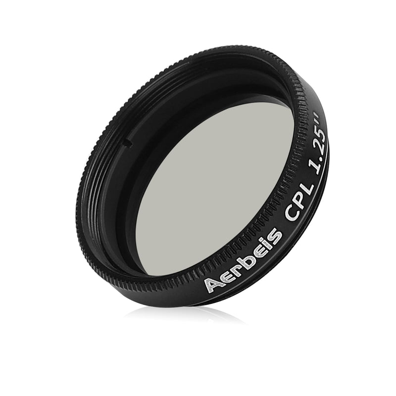 Circular Polarizer CPL Telescope Filter, High Transmittance Optical Glass, Compatible with 1.25 Telescope Eyepiece