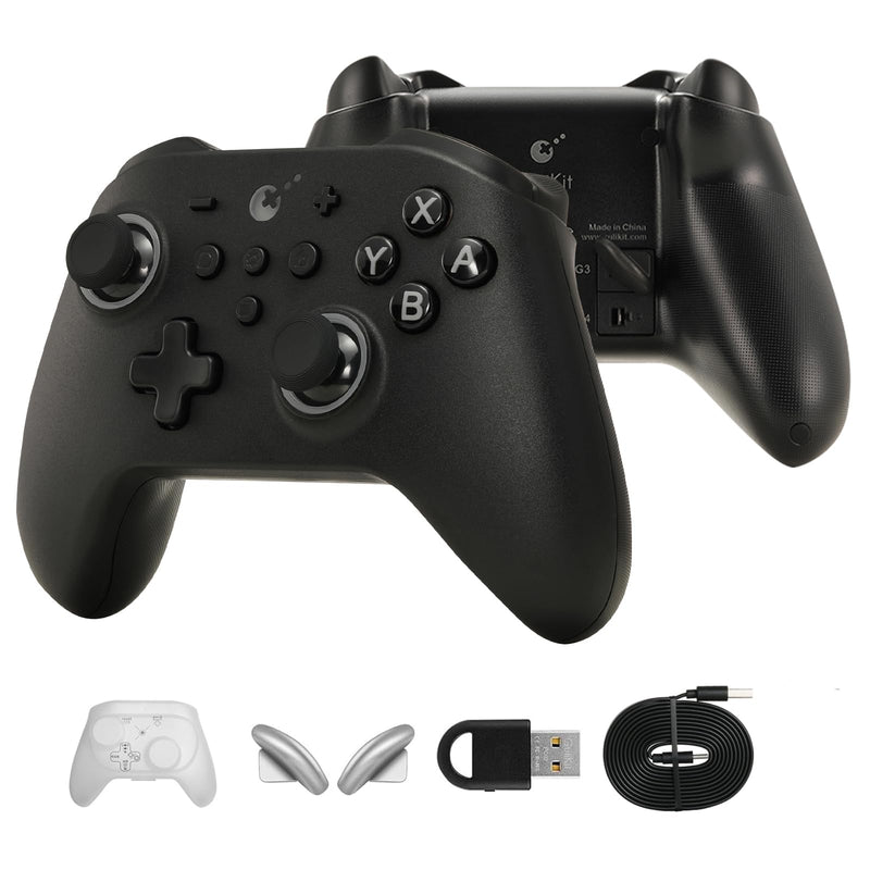 GuliKit KK3 PRO Controller Kingkong 3 Pro Switch Controller (No Drift) for Switch/PC/Android/MacOS/IOS Hall Joysticks and Triggers, Maglev/Rotor/HD Vibration (Black) KK3 PRO (Black)