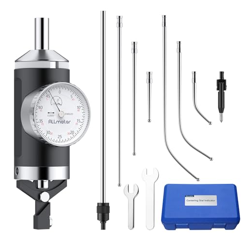 Coaxial Indicator, 0-0.15in, 0.0005in Resolution, 6 Feelers, 3/8in Shank