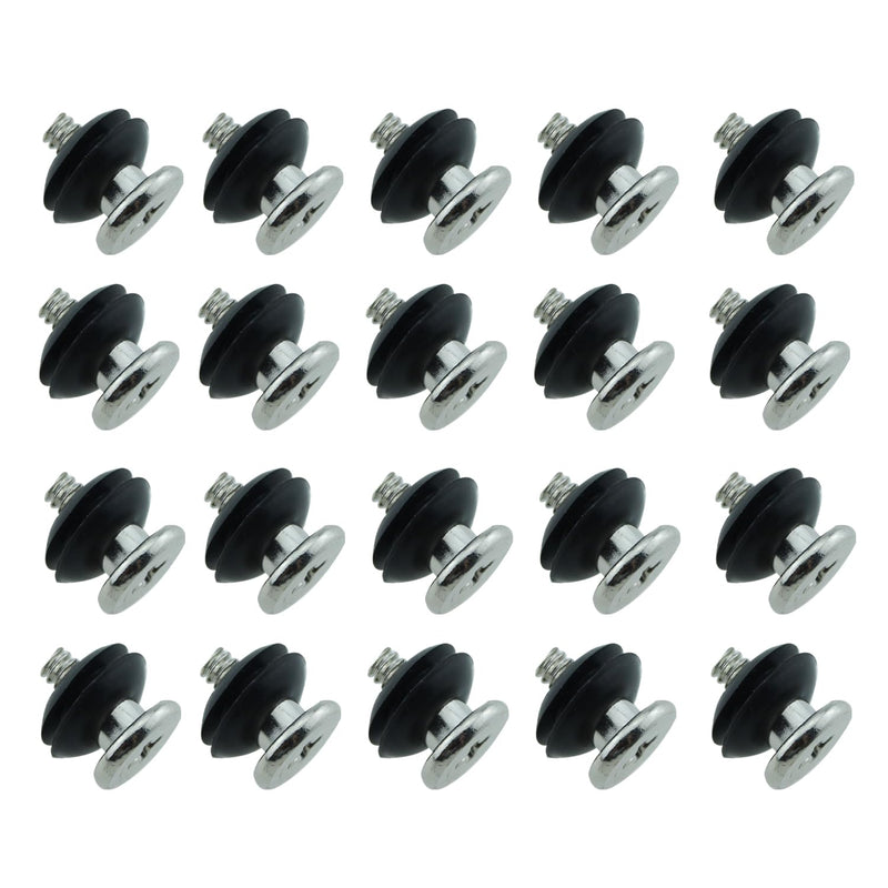 20PCS 3.5 Inch Anti Vibration Mounting Screws Black Hard Disc Vibration Damping Screws Suitable for Computer Chassis Cabinet