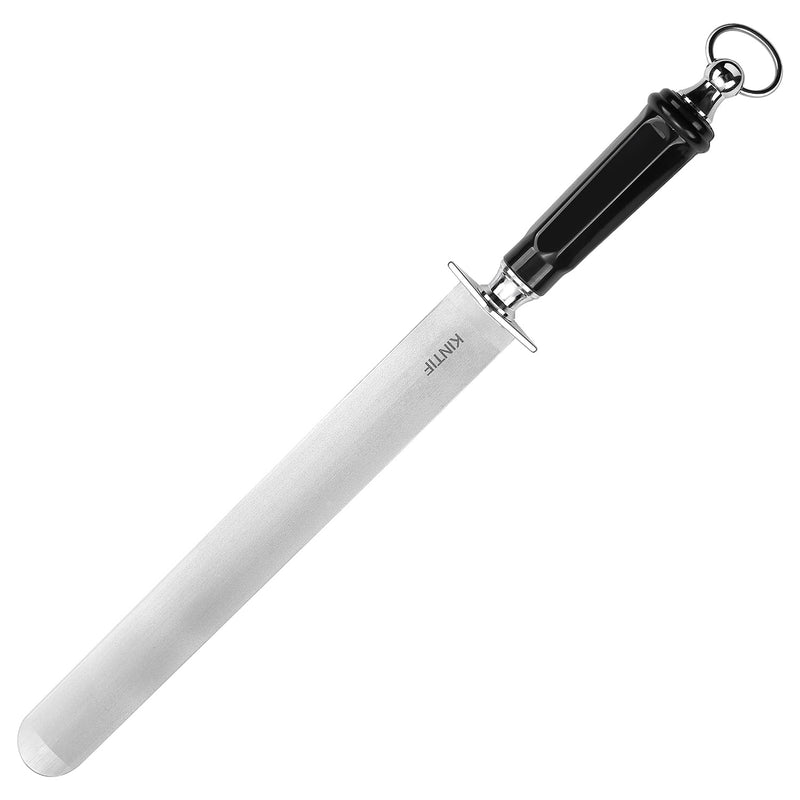 Sharpening Steel 12 inch Heavy-Duty Honing Steel Flat Honing Rod, High hardness, Fine Cut, Ideal For Butcher Knives and Chef Knives, Knife Sharpeners
