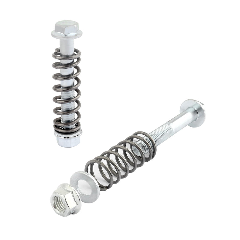 M10x1.25x75mm Exhaust Bolts and Nuts Kit,Includes 2 Sets Exhaust Manifold Bolts+Exhaust Springs+Nuts+Gaskets,Auto Parts Replacement Exhaust Bolt and Spring Hardware Kit (M10x1.25) M10x1.25