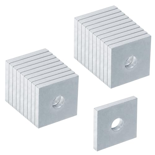 20 Pack Square Strut Washer Plate for 3/8" Bolt, Fits 1-5/8" Strut Channel