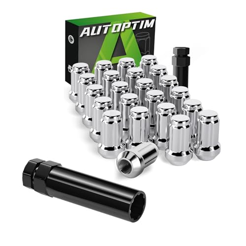 AUTOPTIM 1/2-20 23PCS Lug Nuts & 6 Spline Lug Nuts Socket Key
