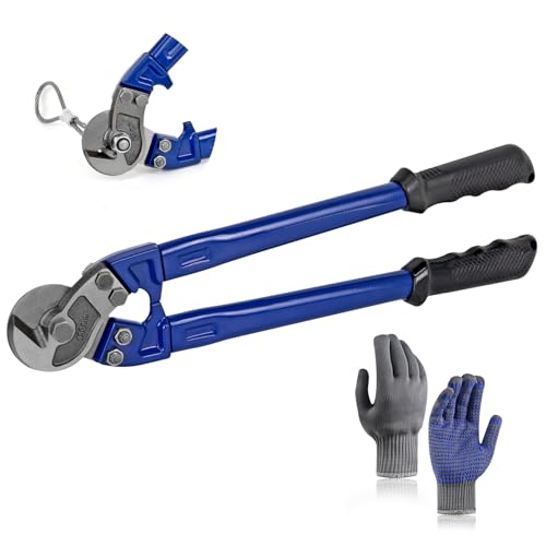 18" Wire Rope Cutter, Hardened Cable Cutter Cuts Up to 5/16" 18 INCH