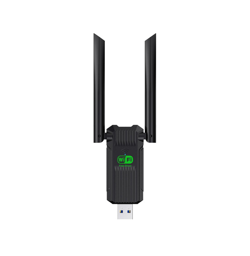 USB WiFi Adapter,1300Mbps WiFi USB 3.0 Dual Band 5G/2.4G Wireless Network Adapter for Desktop Laptop PC, Dual 2dBi Antennas,Supports Windows 11/10/8.1/8/7