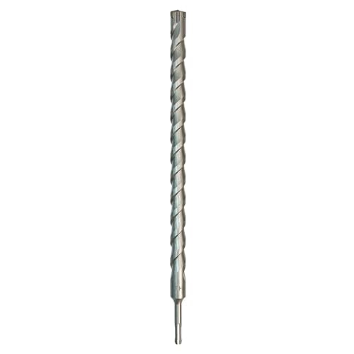 1-1/8 Inch x 18 Inch SDS Plus Rotary Hammer Drill Bit, Carbide Tipped for Brick, Stone, and Concrete (1-1/8" x 18") 1-1/8" x 18"