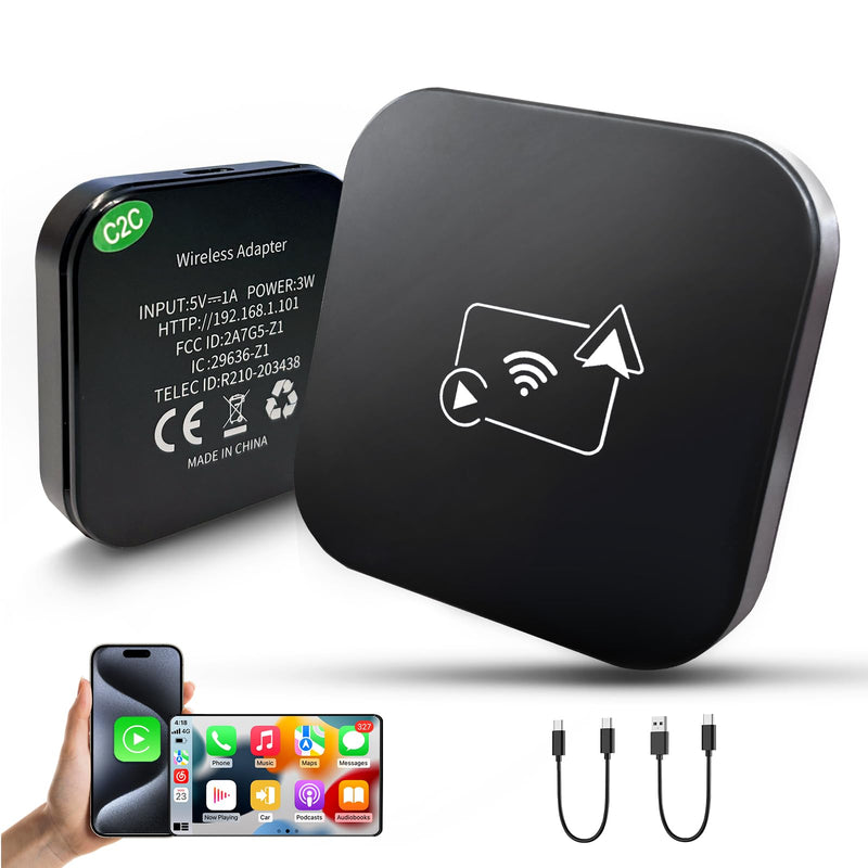 Wireless Carplay Adapter AI Box for OEM Wired Carplay/android Auto to Wireless Connection Plug and Play Dongle Magic Box for Car model 2016+ and iphone IOS 10+