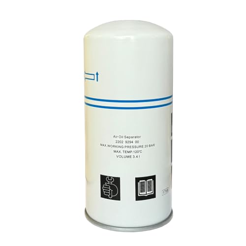 2202929400 Air/Oil Separator Compatible with GA5/11FF GA7/11/15VSD+ Screw Air Compressor Compression Equipment Accessories 2202929450 1630404600 2202-9294-00