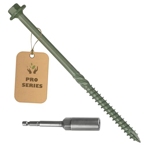 40PCS Timber Screws #14 x 10 Inch, Heavy Duty Self-Tapping Lag Screws 40PCS #14 X 10 inch 40