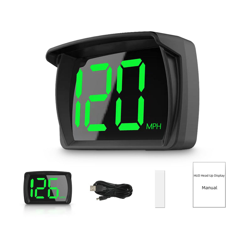 New Speedometer Y03 HUD GPS Digital Speed Meter MPH Speedo Head Up Display for Cars Trucks, USB Cable Plug & Play (Y03)