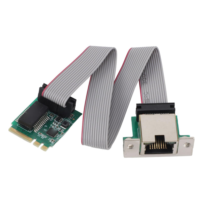 M.2 2.5G Ethernet Network Card, 2.5G/1G/100Mbps Single Port RJ45 M.2 A E to RTL8111H Gigabit Ethernet Card for Desktop PC, for 7, for Linux