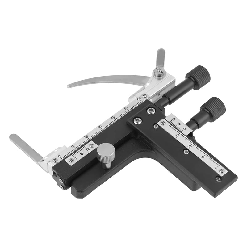 Professional Clip-on Mechanical Microscope Movable Table, Microscope Accessories XY Movable Table Vernier Caliper with Scale for Microscope