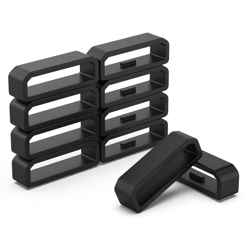 10PCS 26mm Watch Fastener Rings Compatible with Garmin Fenix 3 3 HR/Fenix 5X 6X 7X/ Descent Mk1/Quatix 3/Tactix Bravo Replacement Watch Band Strap Loops Watch Strap Keeper Silicone Watch Band Holder