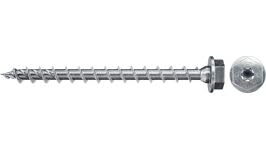 fischer PowerFast FPF II HWTF 1/2" x 4" (12x100 mm) Wood Construction Screws with Hex Head TX Drive Full Thread Galvanized - 25 Screws 1/2" x 3 15/16" (12 x 100mm)