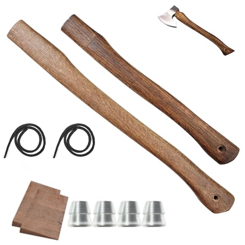 2-Pack Axe Handle Replacement, 17in+23.6in Hatchet Handle Replacement, Wood Replacement Handle for Axe Pick Axe