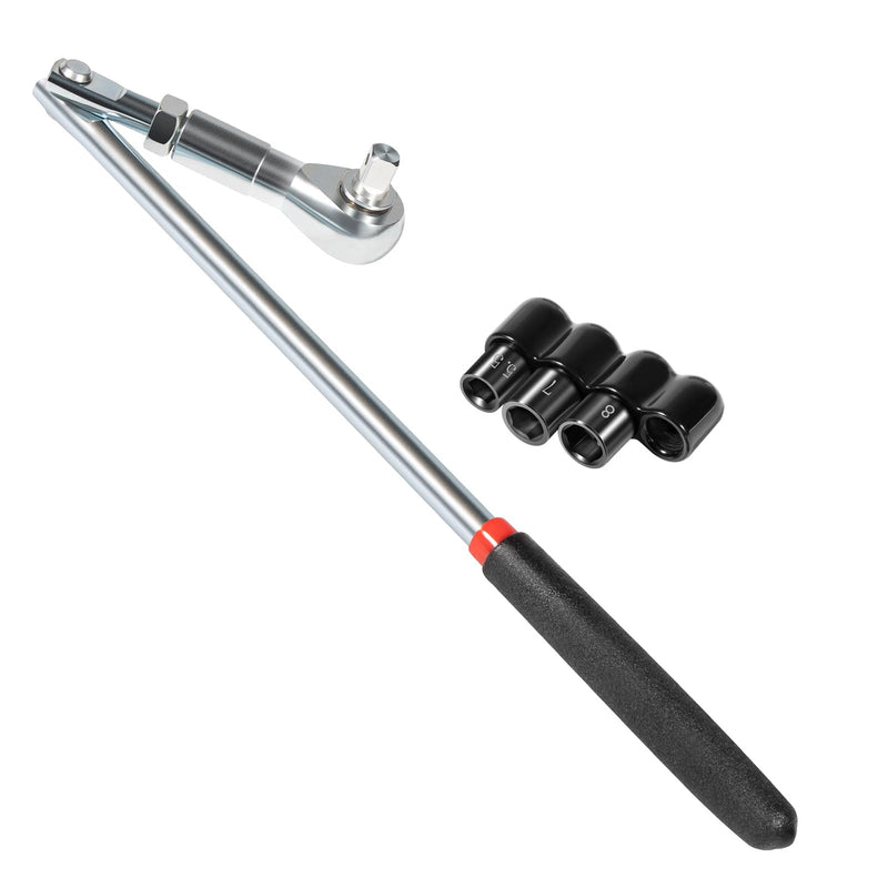 Yoursme 64180 Actuator Motor Tool Set Includes 5.5mm 7mm 8mm Socket and 1/4" Square Drive Adapter 5 pc
