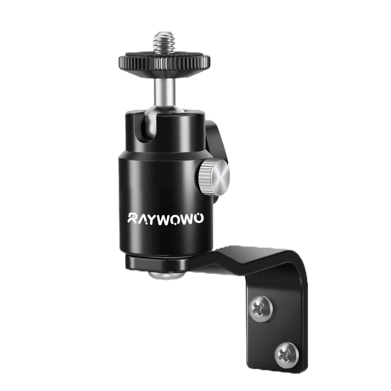 E Shape Adjustable Metal Camera Wall Mount,Speaker Wall Mount, with 1/4" Screw, 5/8" Stud, Indoor/Outdoor Mounting for Camera & Monitor & CCTV & Speaker & VR Base Station E Shape Wall Mount
