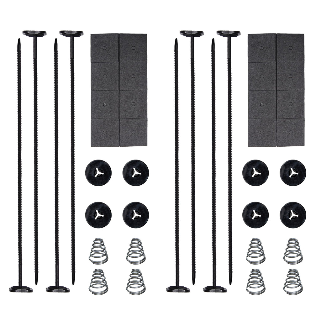 Fan Mounting Kit, Radiator Fan Zip Ties Clips Mounting Kit, Electric Mount Hold Down for Cooling Fan Transmission Cooler Radiator Fan Kit for Universal Car Vehicle 2 Pcs