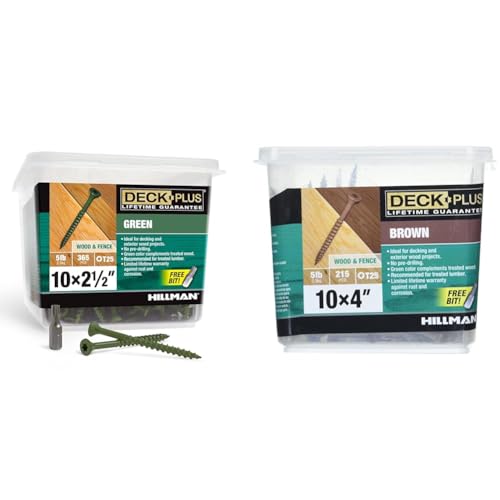 Deck Plus Wood Screws #10 x 2-1/2" 5lb & 4" x #10 5lb Bundle