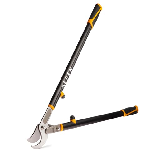 Alpen Weisshorn 280 Loppers, Cuts 1.58" Diameter - 32" Cam-Assisted Professional Garden Bypass Lopper and Tree Trimmer - Japanese High Carbon Steel Blades