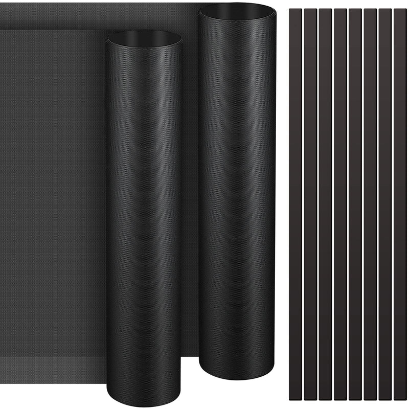 Woanger 1 Pcs 1000 x 300 mm DIY PC Case Dust Filter PC Fan Mesh Filter Air Vent Covers PVC Dustproof Cover with Magnetic Strip for Computer Chassis Speaker and More, 0.03 Inch Hole