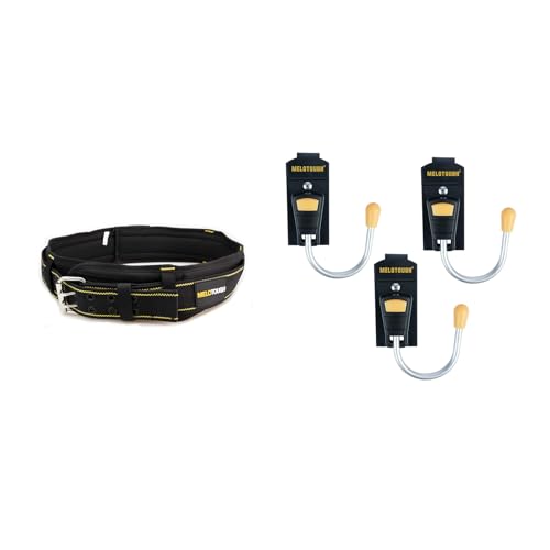 MELOTOUGH Tool Belt Suspenders Tool Harness for Heavy Duty Work,Movable shoulder Pads, Quick Clip Suit,Tool Belt Hook Tool Holster Cordless Drill Holster with Metal Clip