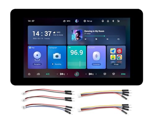 Waveshare ESP32-S3 7 Inch Capacitive Touch Display Development Board, ESP32 with 800 x 480 Resolution 65k RGB 7 Inch LCD Screen, 5-Point Touch, Supports WiFi and Bluetooth