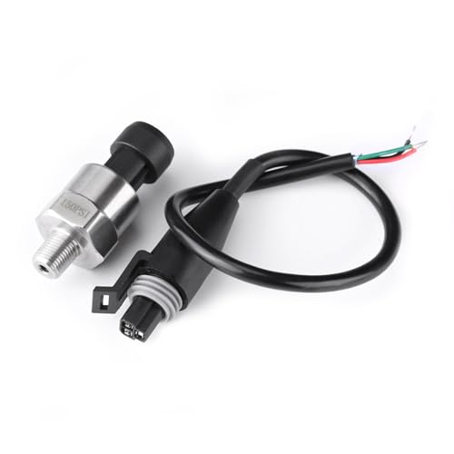Pressure Sensor Stainless Steel 150PSI Pressure Transducer 1/8 NPT for Oil Fuel Air Water Pressure Transmitter