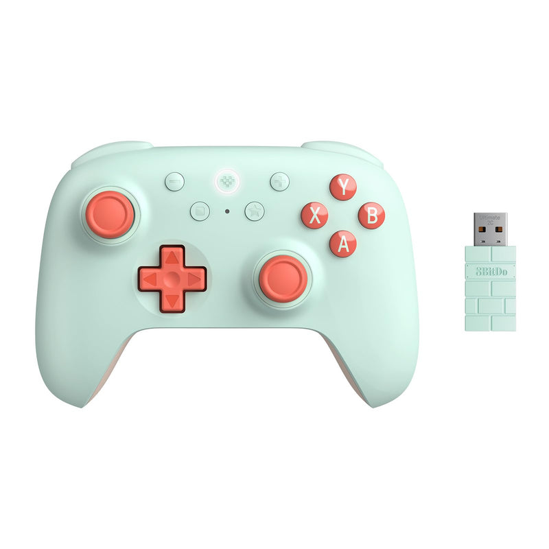 8Bitdo Ultimate 2C Wireless Controller for Windows PC and Android, with 1000 Hz Polling Rate, Hall Effect Joysticks and Triggers, and Remappable L4/R4 Bumpers (Mint) Mint