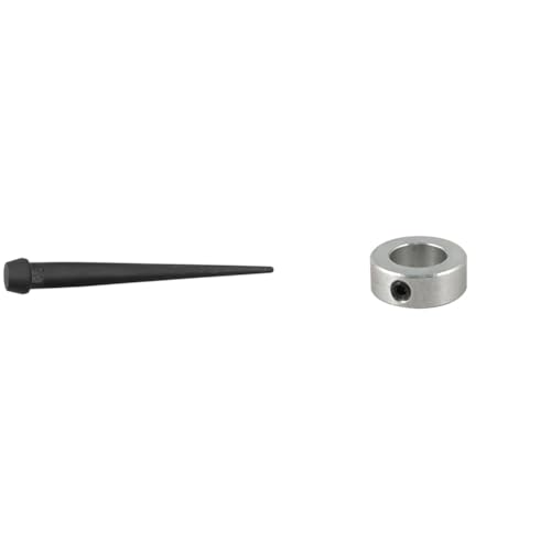 Klein Tools 3256 1-1/16-Inch Broad-Head Bull Pin and 5459C Connecting Bar Lock Collar Bundle, Made in USA