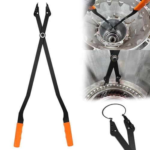 Sunluway 1489-26" Internal Retaining Ring Pliers, Large Snap Ring Pliers with Straight Tips for GM 5L40, 5L50, 6L50, 6L80 and 6L90 Transmissions, Heavy-duty Snap Ring Removal Pliers