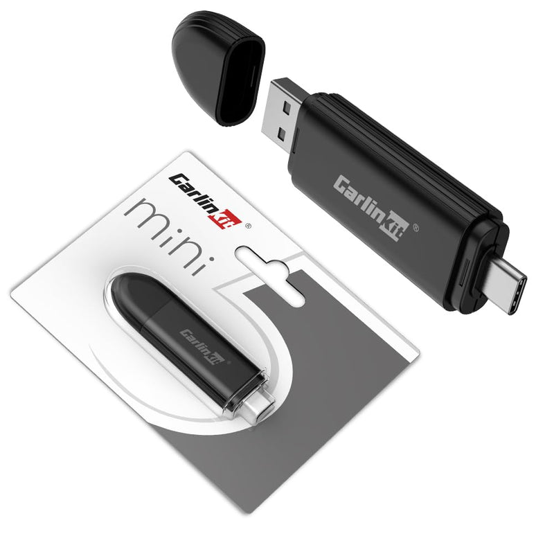 CarlinKit CarPlay Wireless Adapter Mini SE 2025 - Auto Connect Online Update for iPhone, Apple CarPlay Wireless Adapter Convert OEM Wired CarPlay Cars, Wired to Wireless Plug & Play Dongle