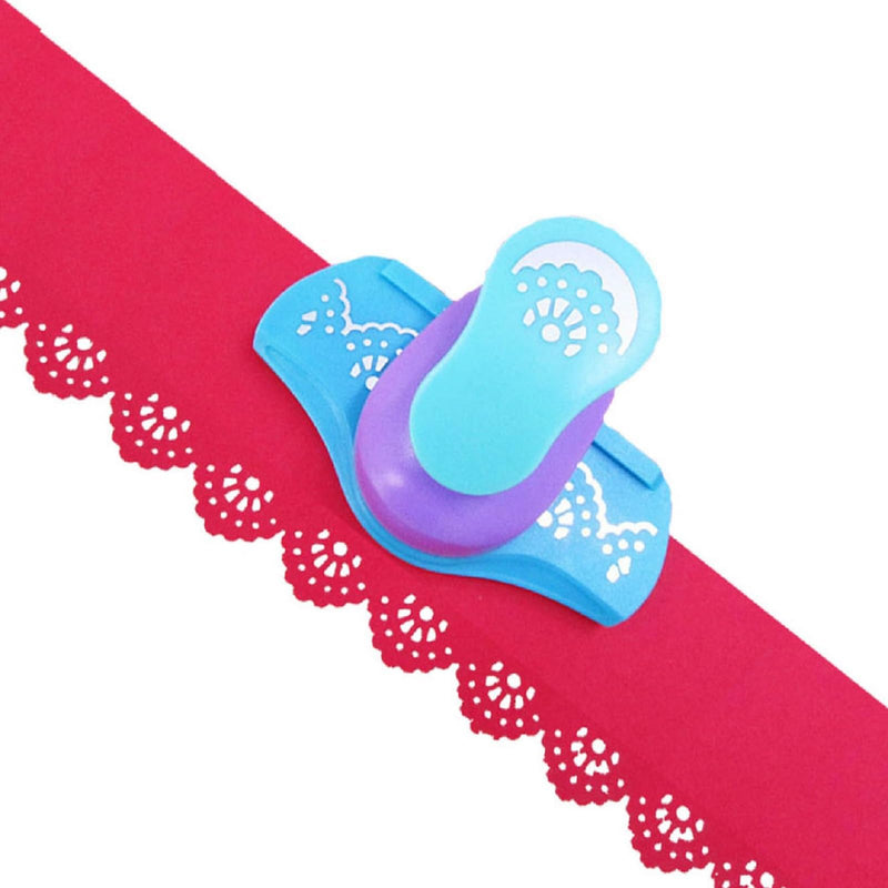 MIAO JIN Semicircular Wreath Craft Paper Edge Punch - Hand Scrapbooking Hemming & Fancy Border/Edge Hole Punch, DIY Art Projects, Cards, Decorations 1PCS