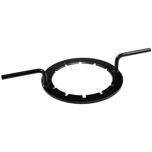 Lasnten 6" IBC Wrench Heavy Duty Steel Industrial Tote and Tank Cap, Black