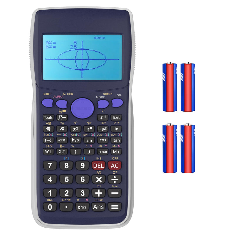 Graphing Calculator,IPepul Scientific Calculators 10 Modes /4 Graphing Functions,Desktop Math Calculator for College Students,School Supplies for Middle High School Teachers Office non program