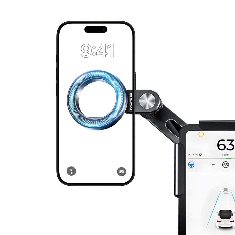 Tesla Phone Mount for tesla model y accessories 2025, No Glue Required, for MagSafe Magnetic Car Dash Phone Holder for Tesla Model 3/Y/S/X/Cybertruck Accessories (for Model 3/Y/S/X/Cybertruck) for Model 3/Y/S/X/Cybertruck