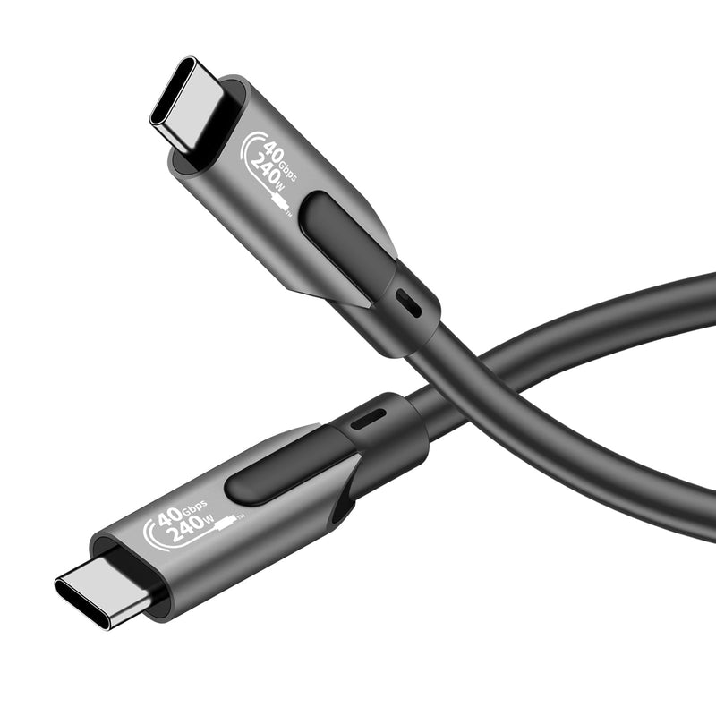 Thunderbolt 4 USB-C Cable 3FT – 40Gbps, 8K Video, 240W Charging, for MacBook Pro 2024, iPhone 16, Docking Station, USB4/Thunderbolt 3
