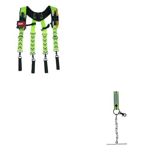 KUNN Tool Belt Suspenders Reflective & Electrical Tape Holder Reflective Tape Thong