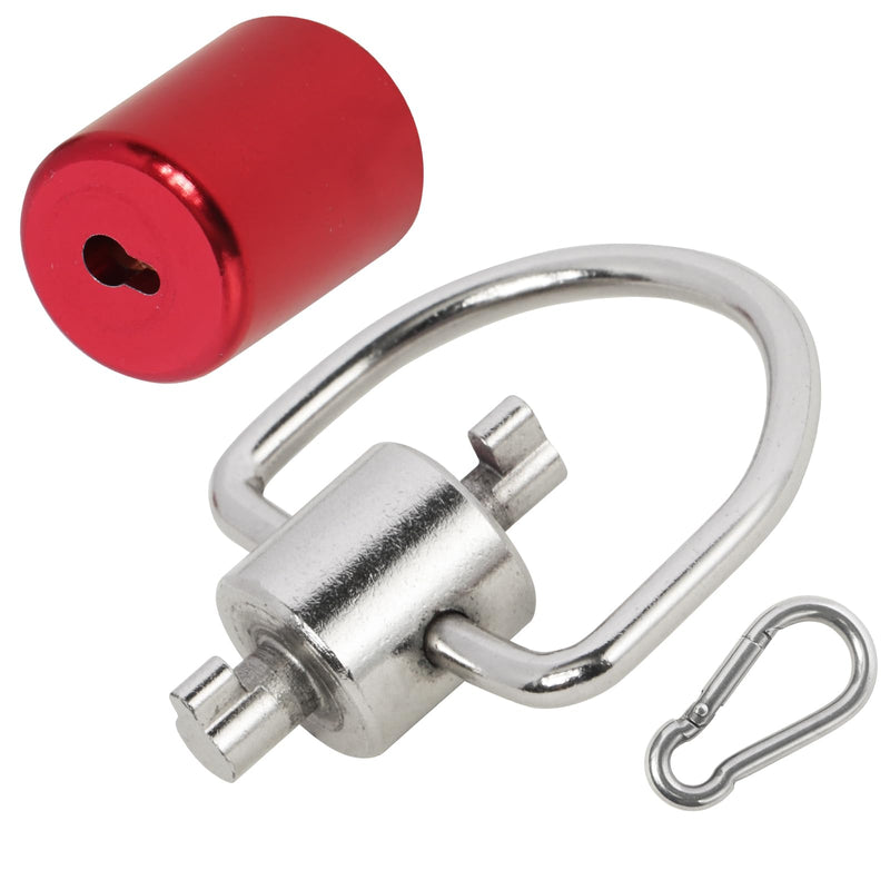 Locking Cap Key for Refrigerant + 1/4” Refrigerant Locking Cap R410, HVAC Key Tool for Refrigerant 410A&R22 Tamper-Resistant Locking Key, Refrigerant Safety Cap 410A for HVAC Installation and Removal 1PCS HVAC Key Tool+1PCS 1/4" Caps