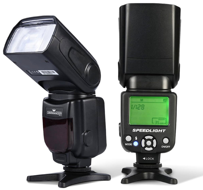 950-FL Flash for Canon DSLR & Mirrorless Cameras, Digital Camera Speedlight with Standard Hot Shoe for Studio and Outdoor Photography