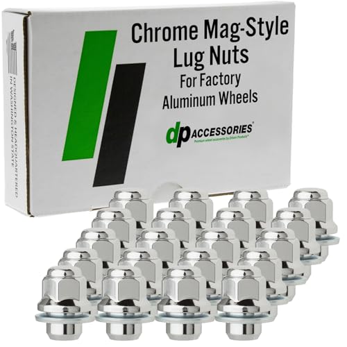 DPAccessories Lug Nuts Compatible with 2012-2017 Toyota Camry | Chrome OEM Style | Factory Aluminum Wheels Only | Set of 20 Wheel Nuts | DTOCAM05F-CH/1 2012-2017 Factory Wheels