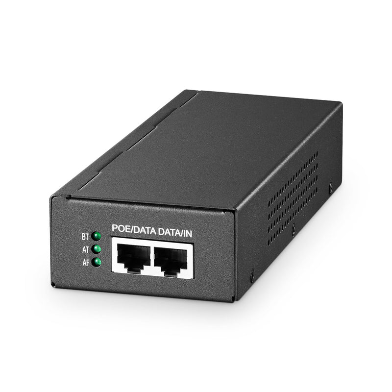 YuLinca 10G PoE Injector, 65W 802.3af/at/bt Power Over Ethernet Metal PoE Adapter, 10G/5G/1G Rate Auto-Adaptive, Non-PoE to PoE Adapter, Plug & Play, Distance Up to 100 Meters (328 ft.)